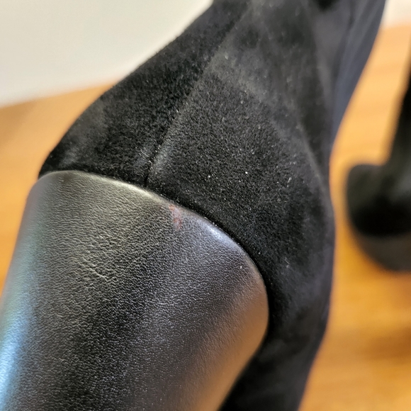 Rebecca Minkoff Dessey Platform Chelsea Boot Black Suede - Picture 12 of 12